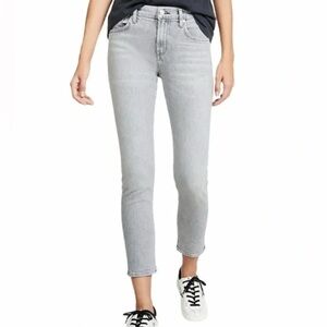 AGOLDE Feel Good Sophie High Rise Skinny Crop Grey Jeans size 30